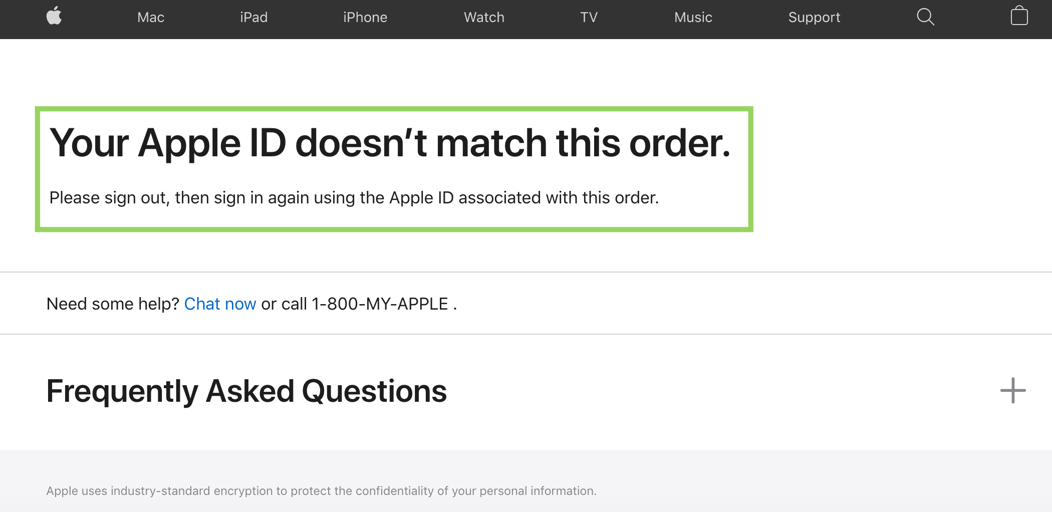Your Apple ID doesn’t match this order Apple Community