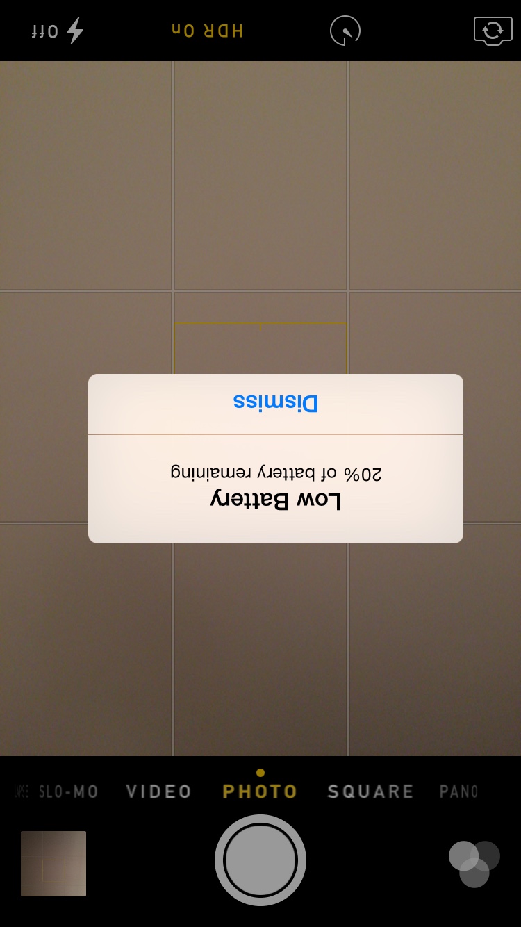 iPhone 6 camera upside down Apple Community