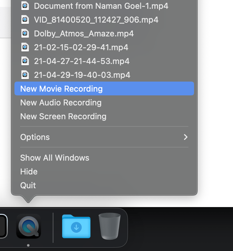Deleting Quicktime recents and history. Apple Community