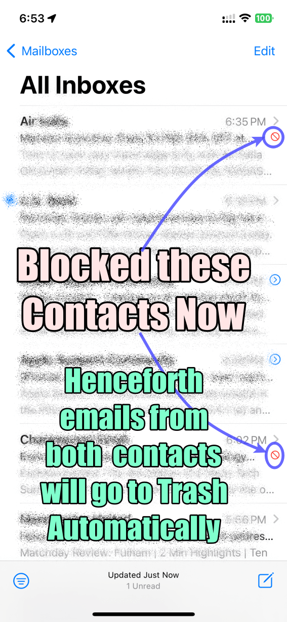 Why are blocked emails not sent to trash Apple Community