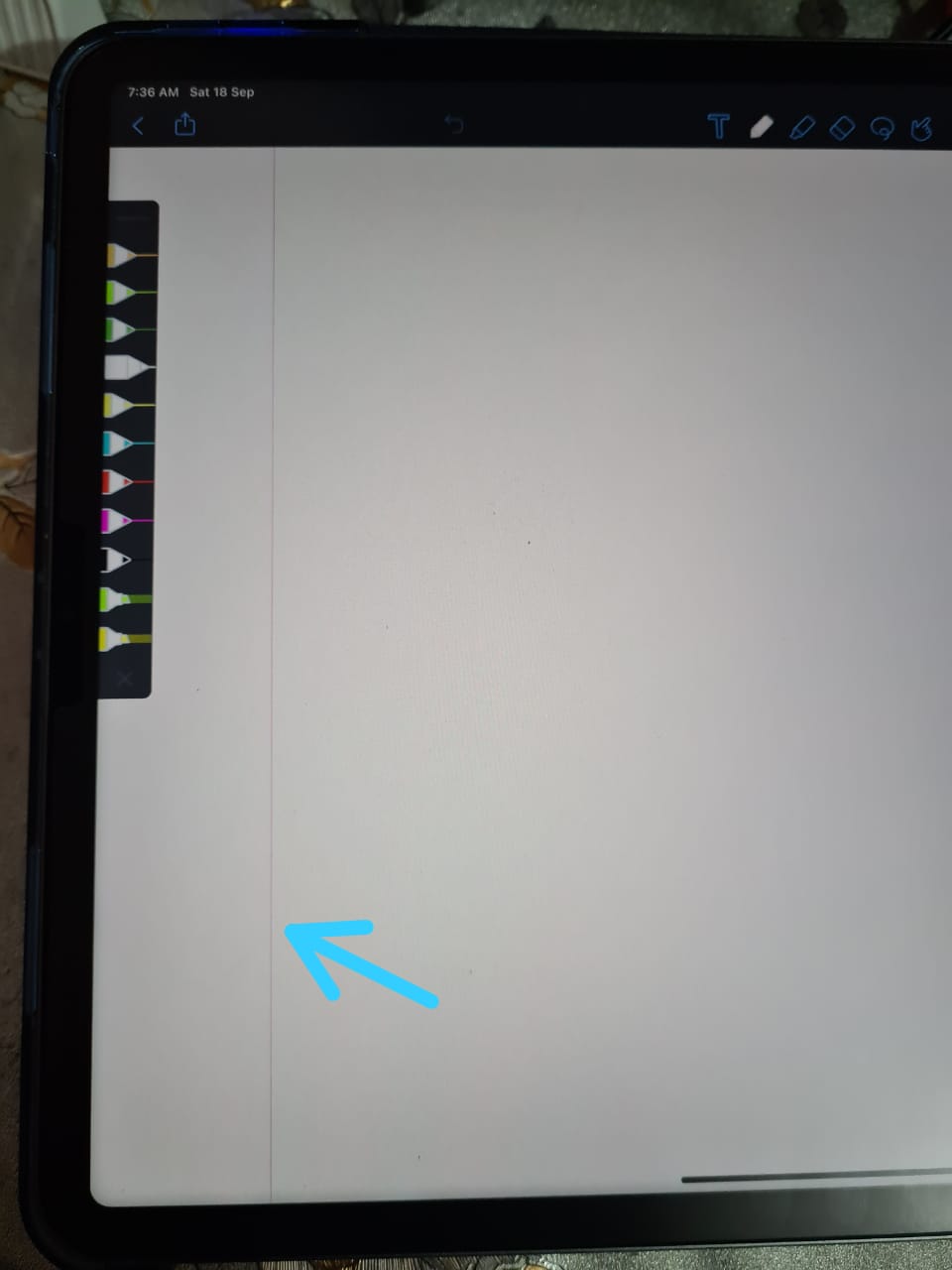 Red vertical thin line on screen of iPad … Apple Community
