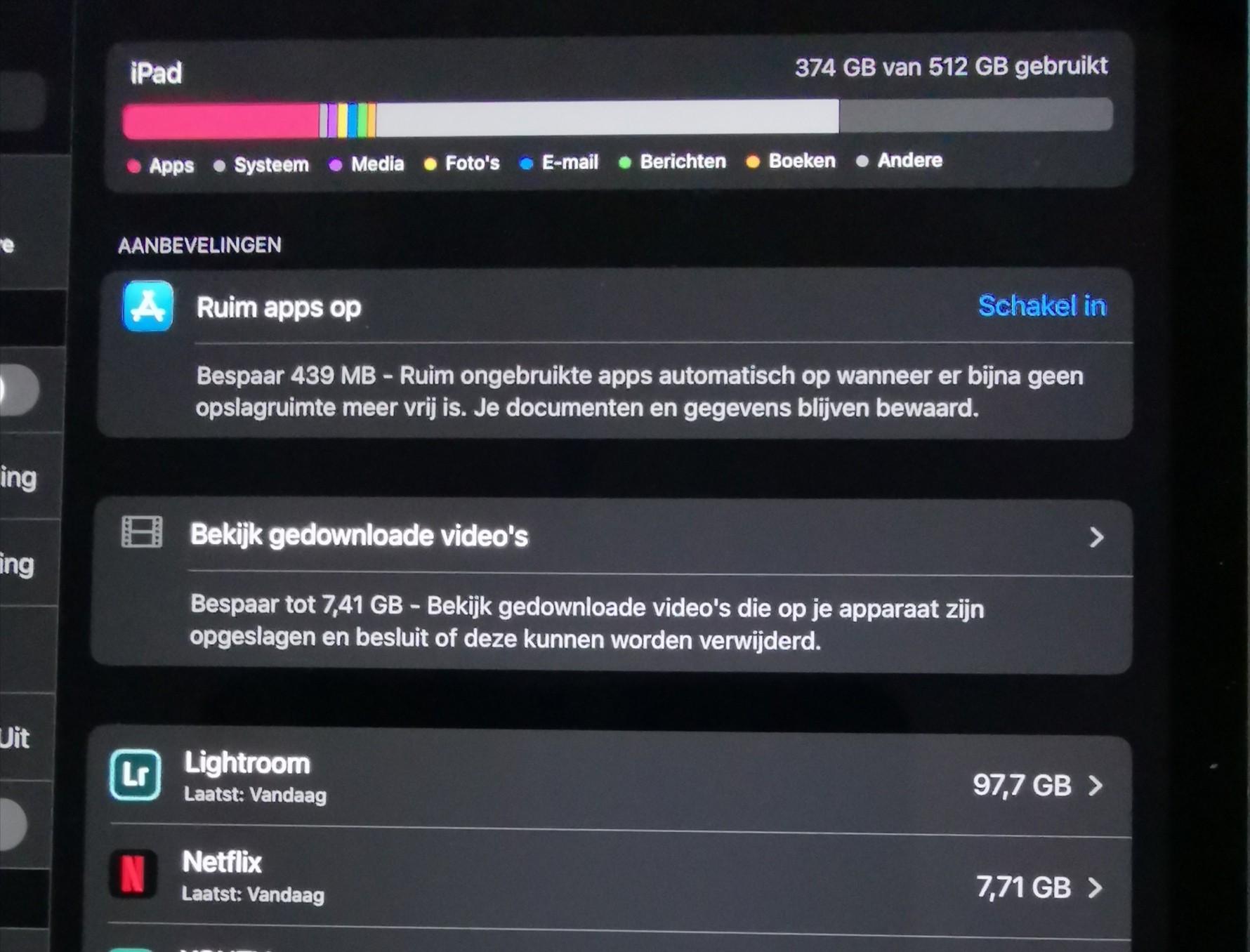 "other" Storage on ipad pro Apple Community