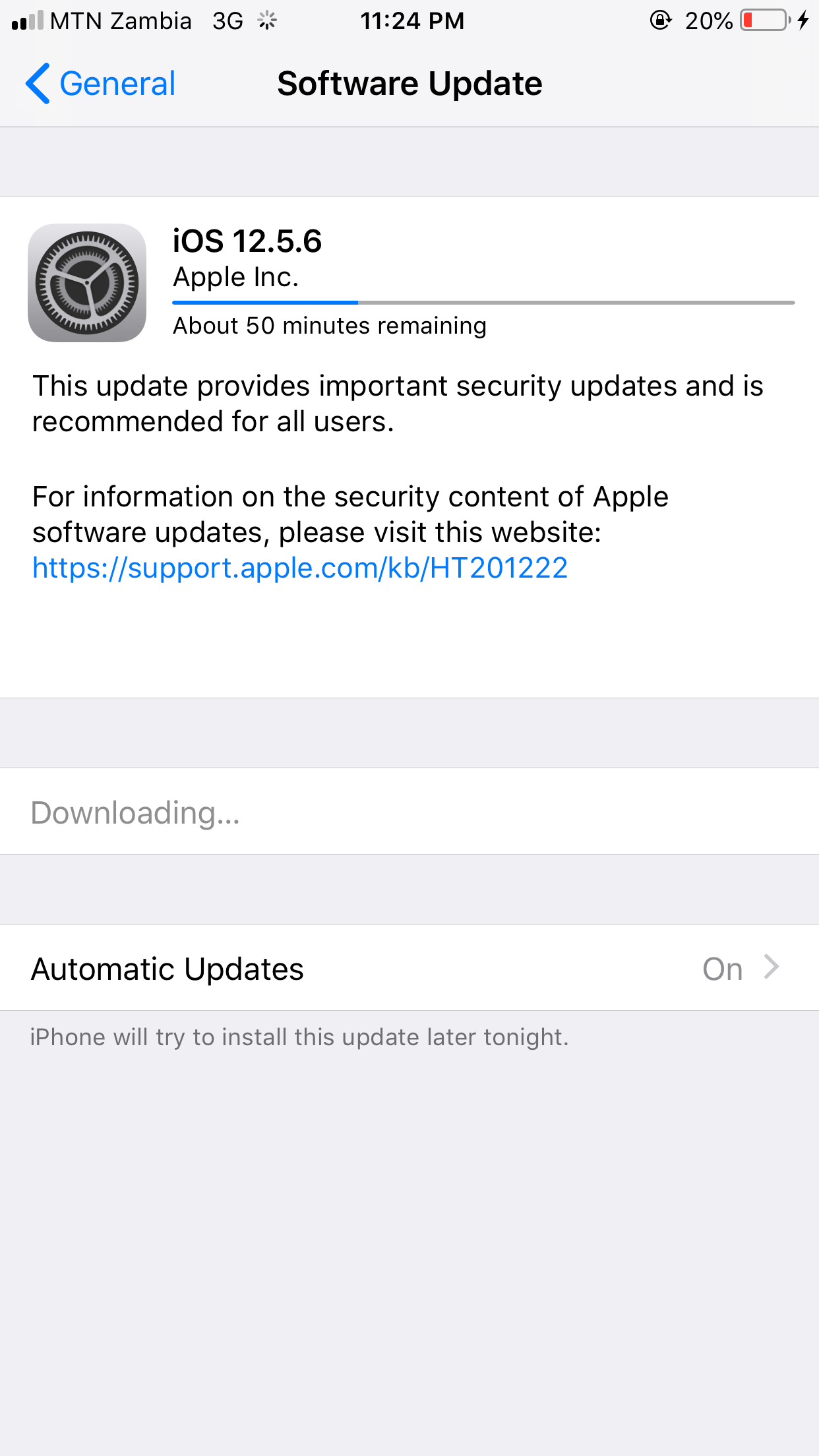 My iOS 12.5.6 on my iPhone 6 can’t show u… Apple Community