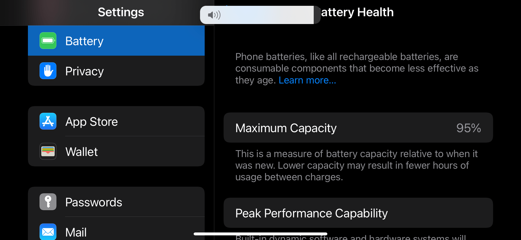 1 week my iPhone 3 point battery health d… Apple Community