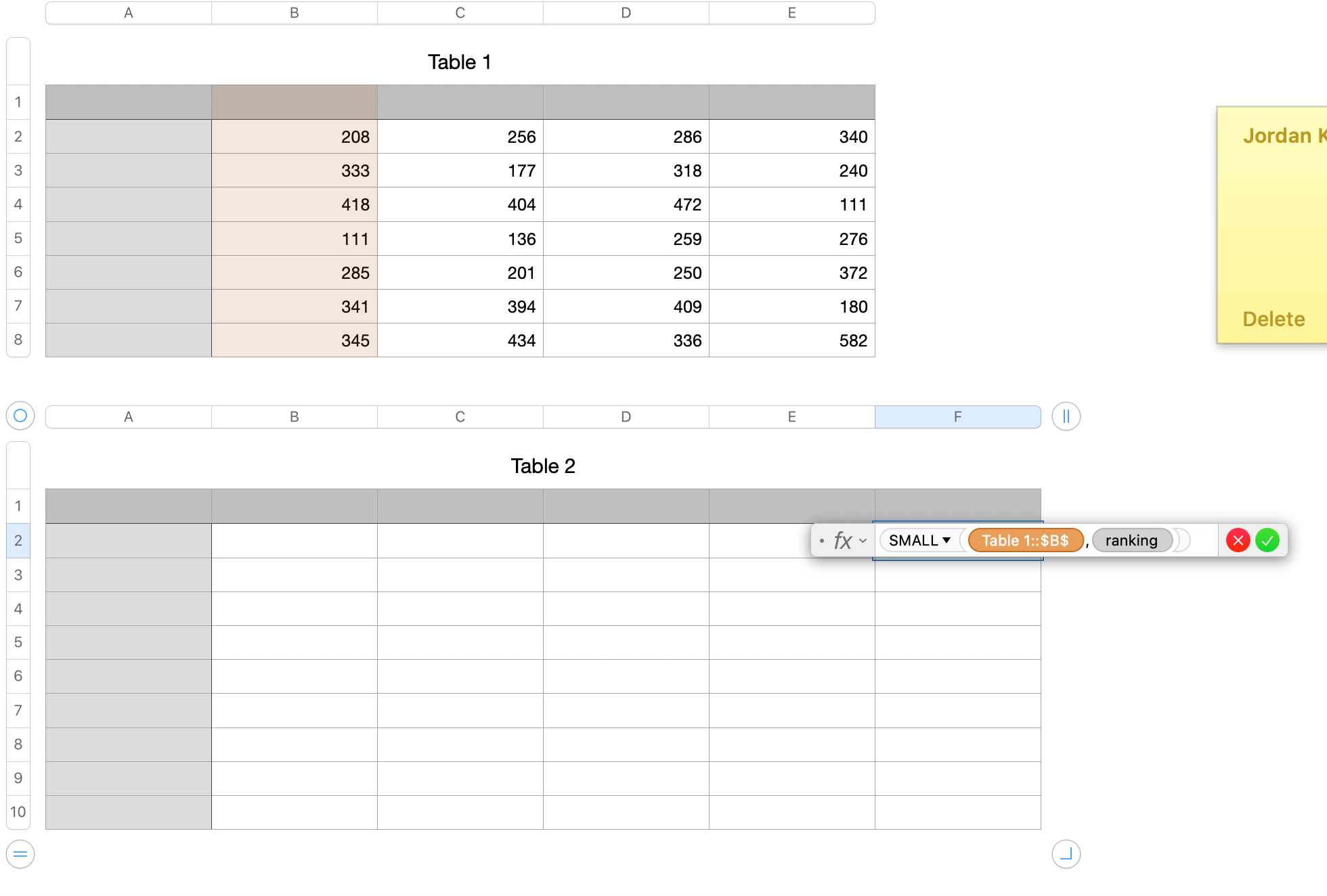 how to sort an entire table (numerically)… Apple Community