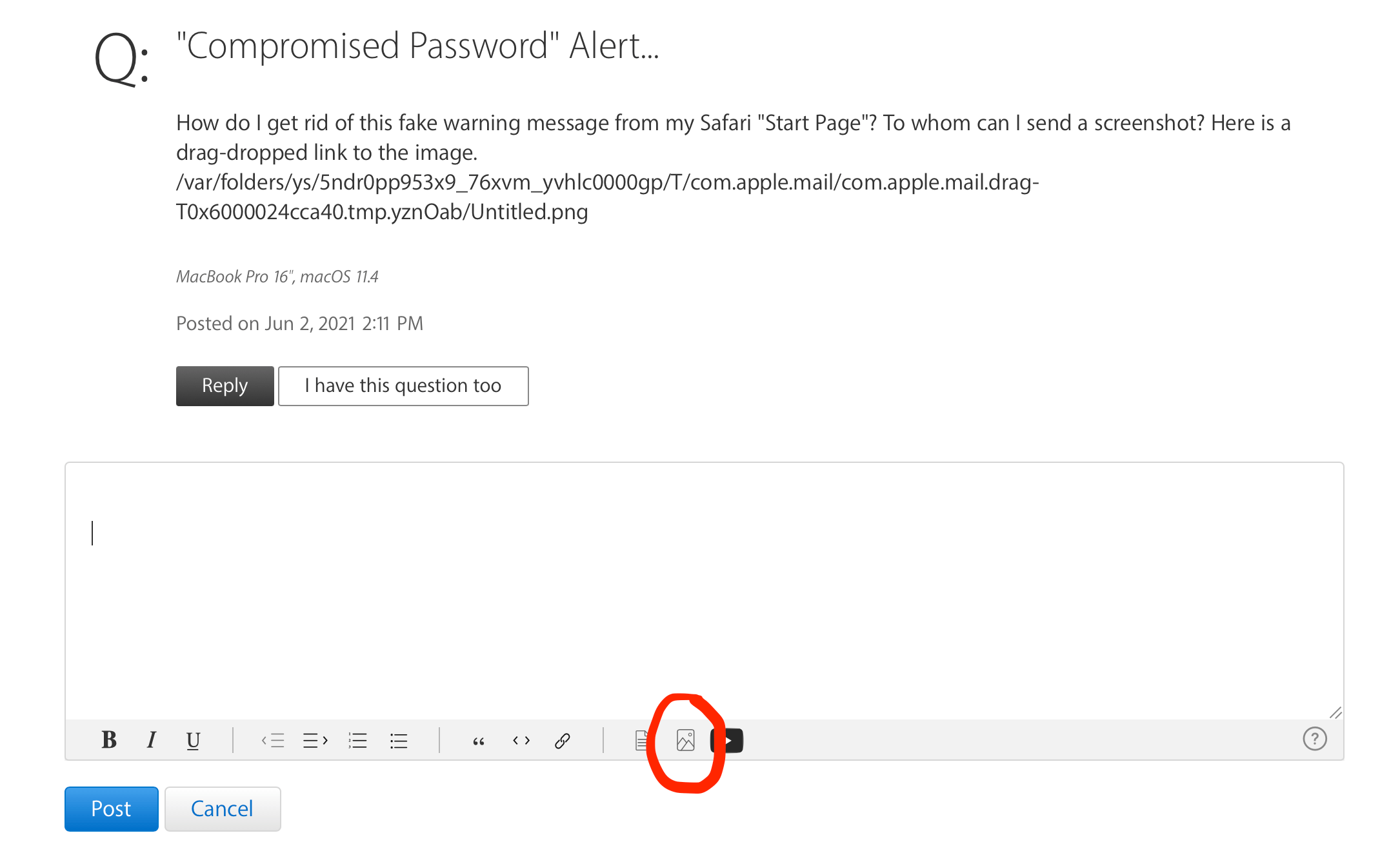 Password" Alert... Apple Community