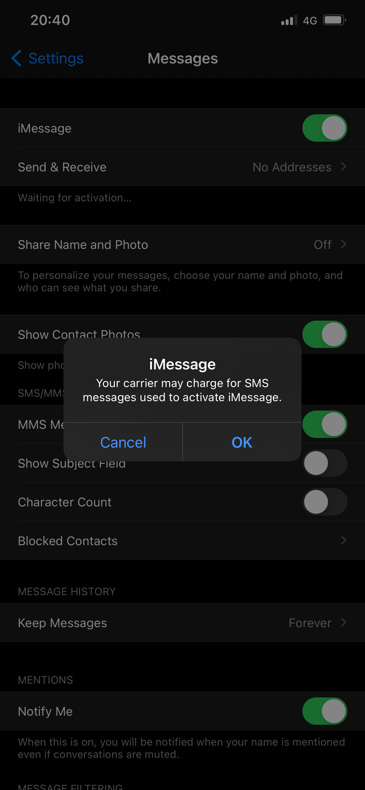 After iOS installed why is not verifying Apple Community