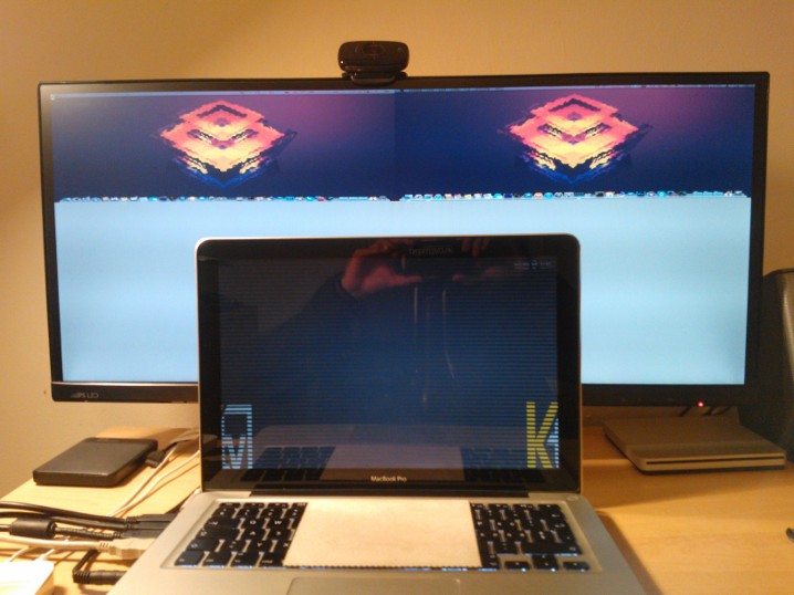 Scrambled MacBook Pro screen and external… Apple Community