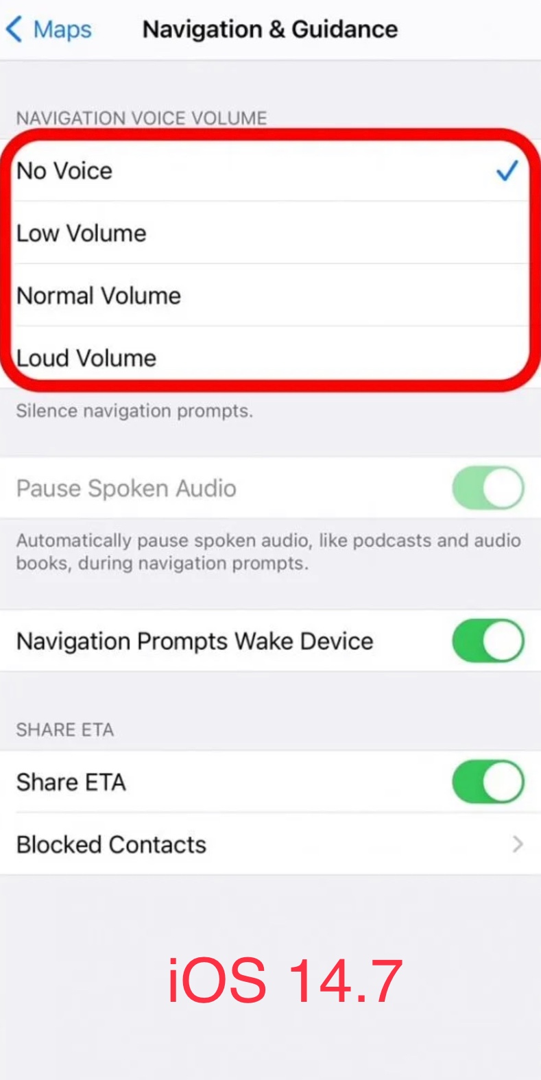 iOS 15 Apple Maps navigation voice volume… - Apple Community