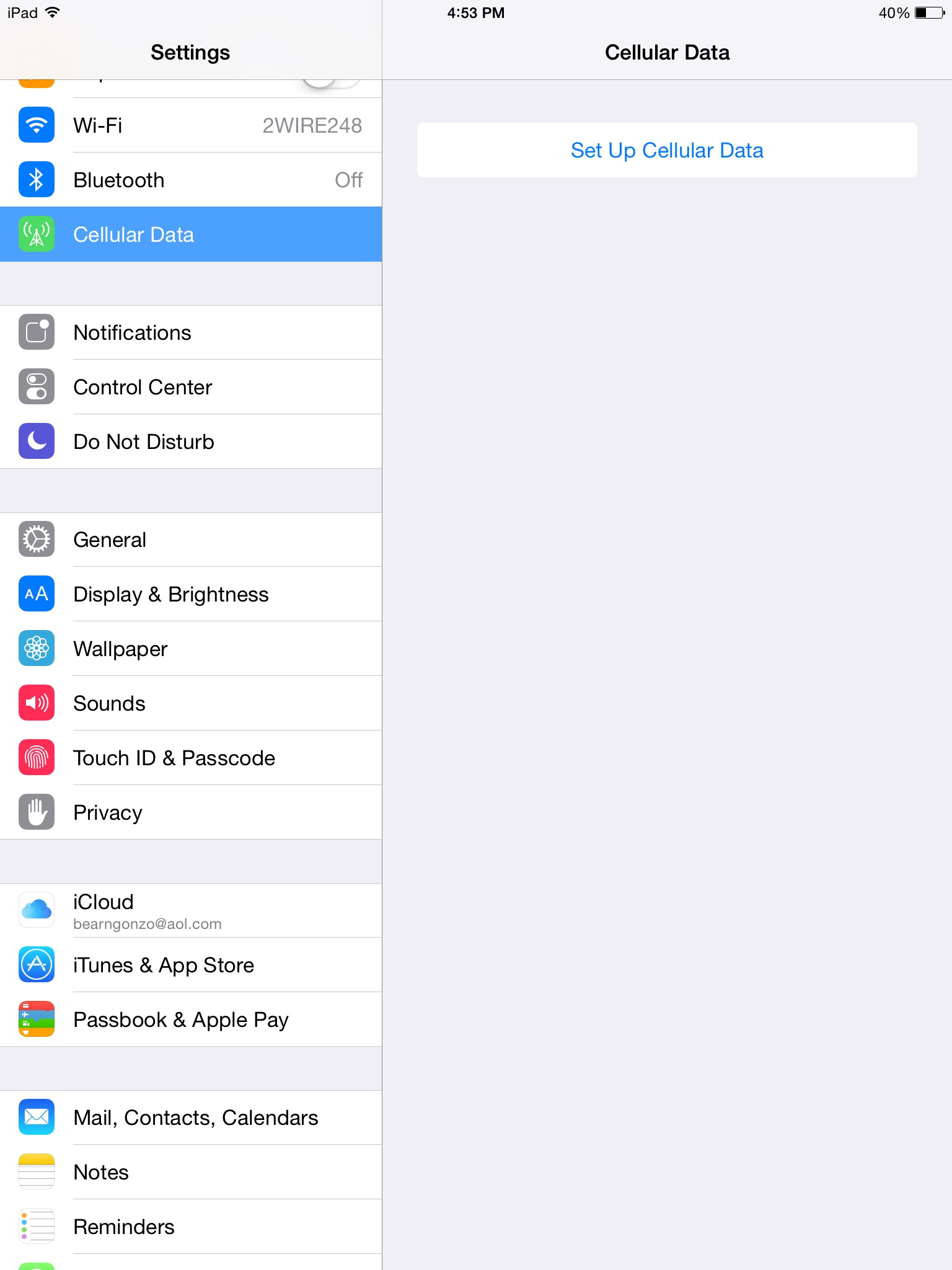 How do you turn off cellular data on Ipad… Apple Community