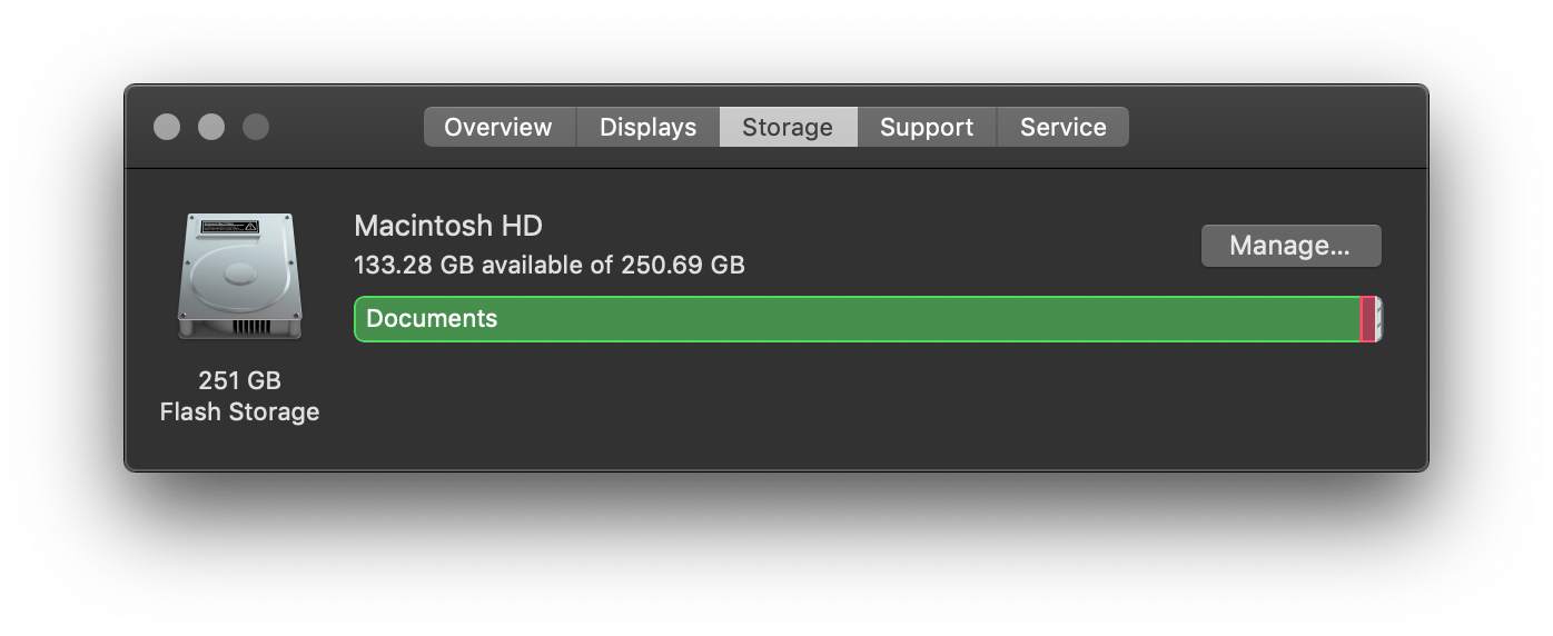 MacBook Pro Storage usage Apple Community