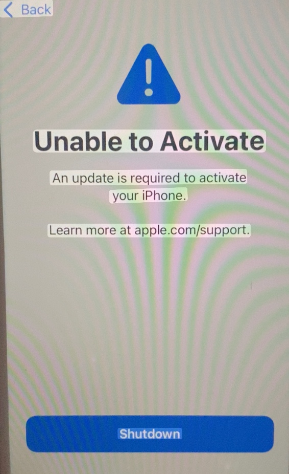 Unable to activate my iPhone Apple Community