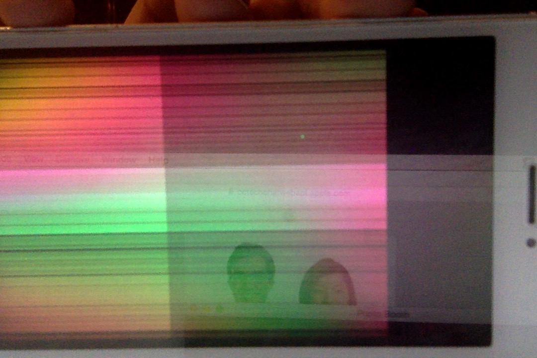 iPhone 5S colored lines across the screen Apple Community