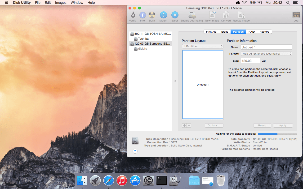 Can't format SSD to GUID Partition Scheme Apple Community