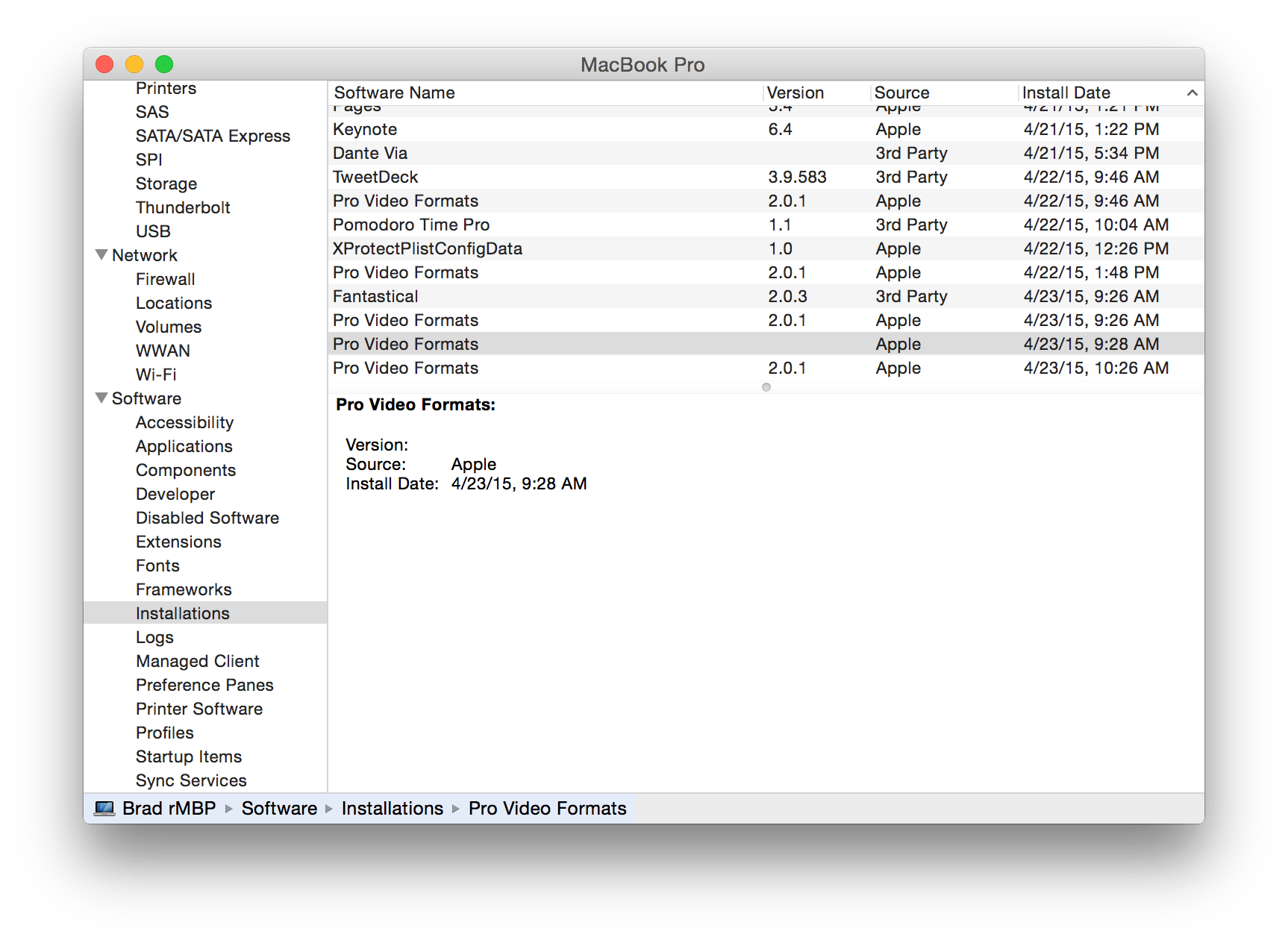 Apple Pro Video Formats stonefasr