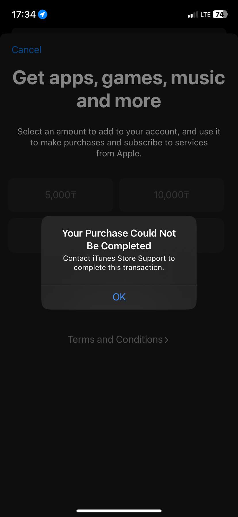 replenishment of the balance in app store Apple Community