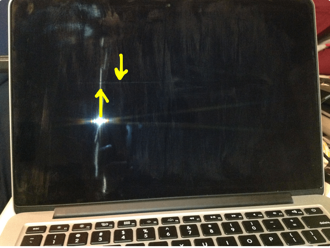 Horizontal Line on Macbook Screen Apple Community