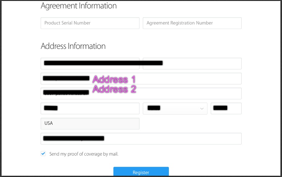 What is the APT/SUITE field during regist… Apple Community