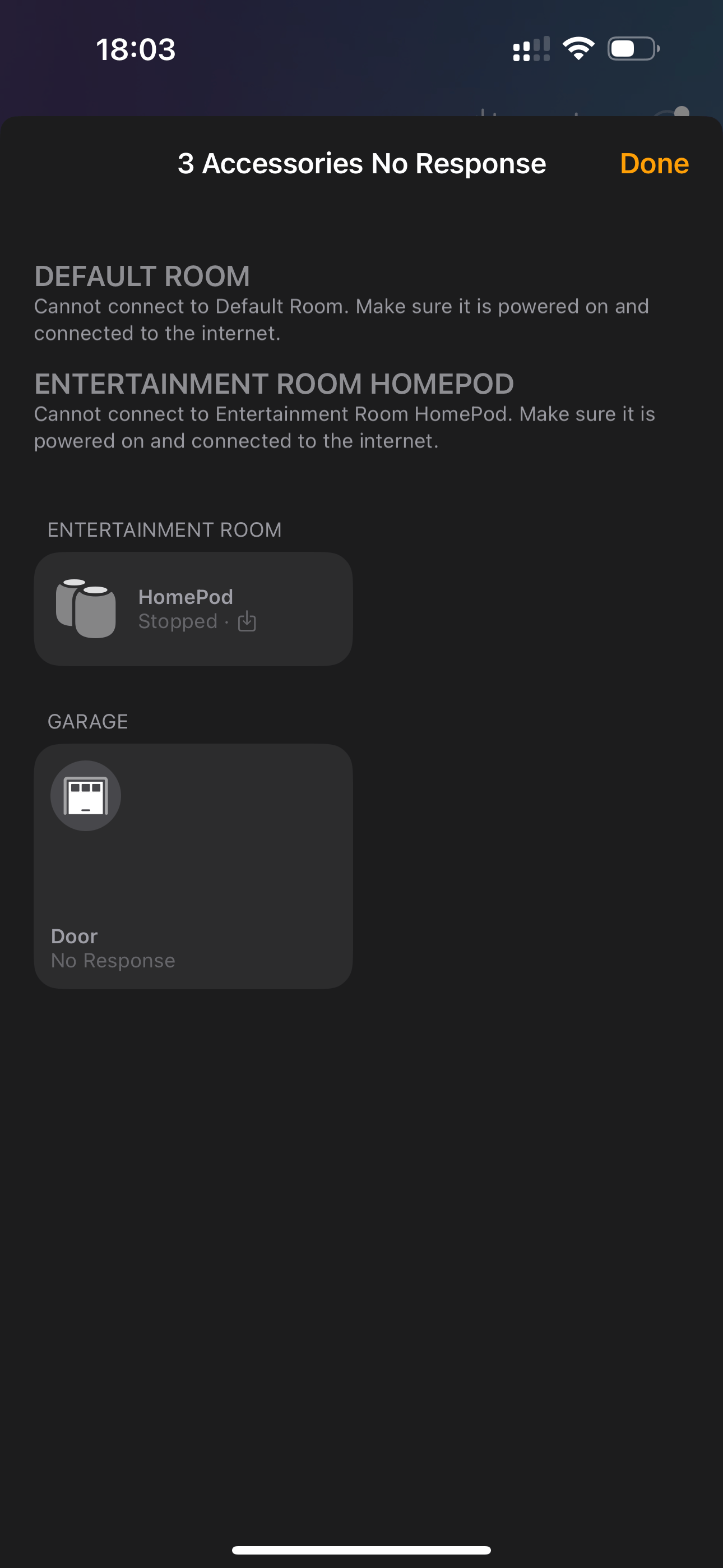 HomeKit devices not responding but working Apple Community