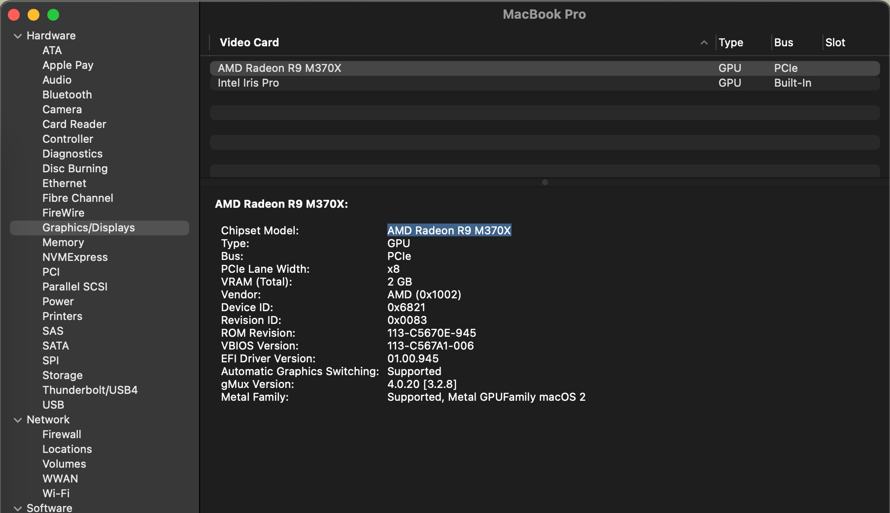 AMD Radeon R9 M370X Graphic Card stopped … Apple Community