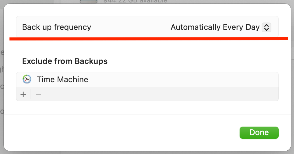 Can I set my Time Machine to back up at t… Apple Community