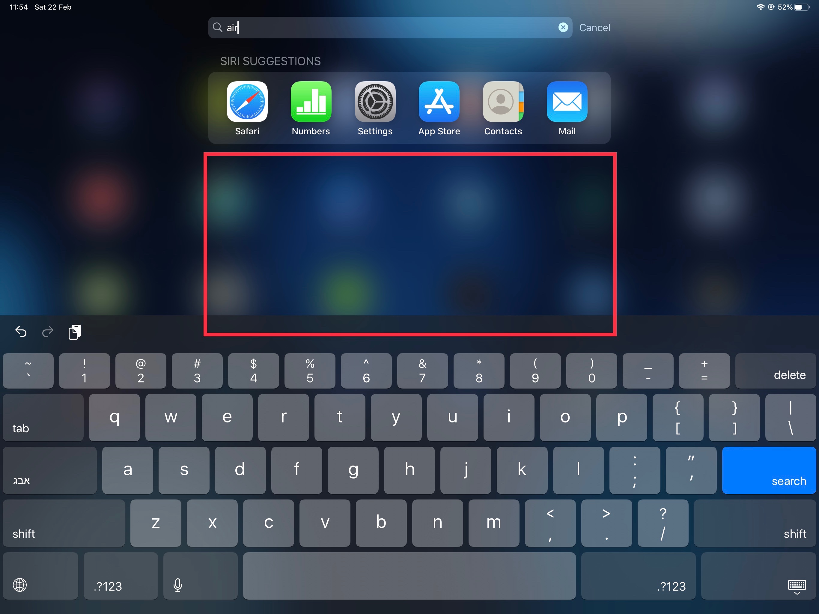 Search not working anywhere on iPad Pro Apple Community