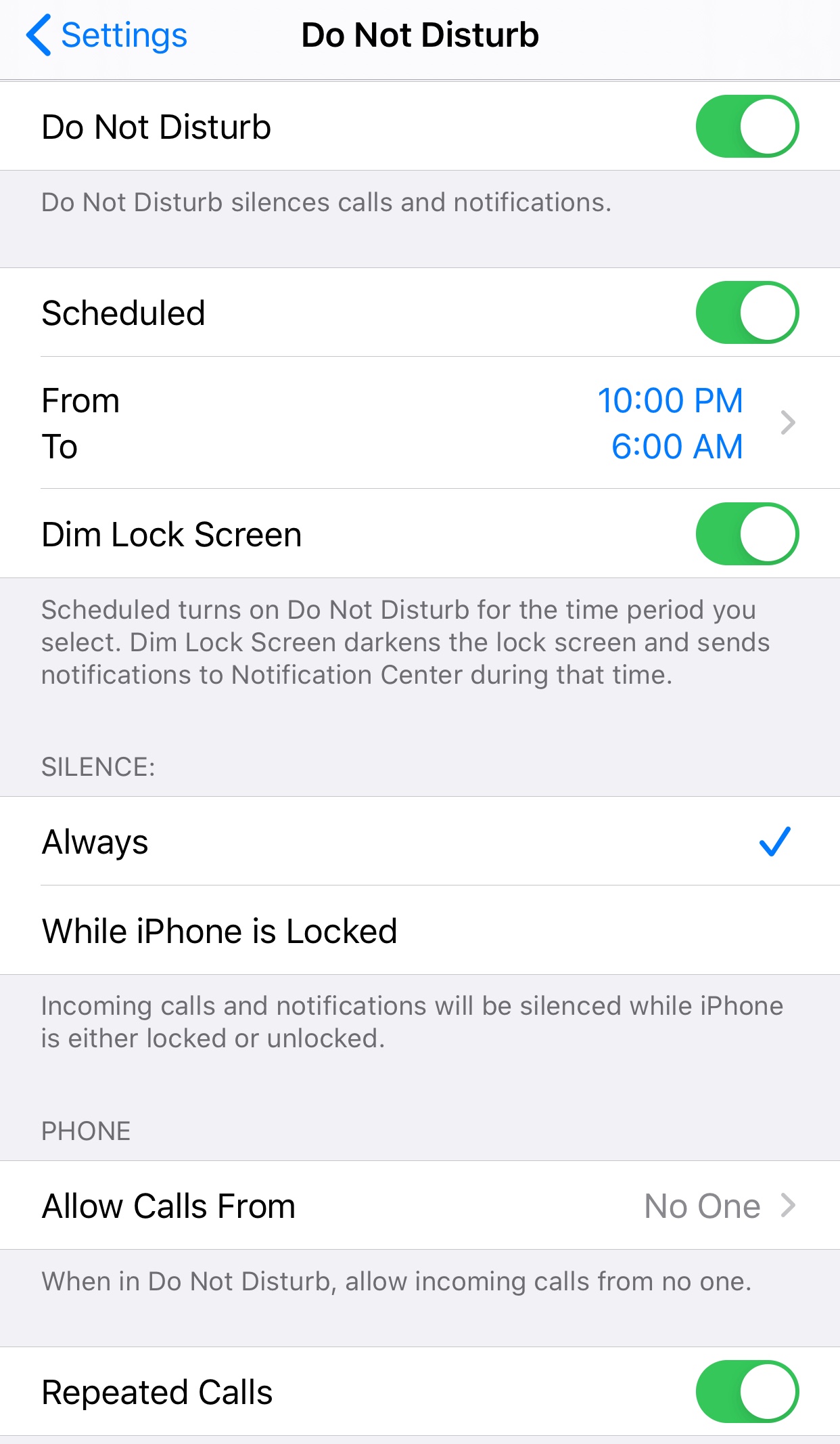 FaceTime rings through on do not disturb Apple Community
