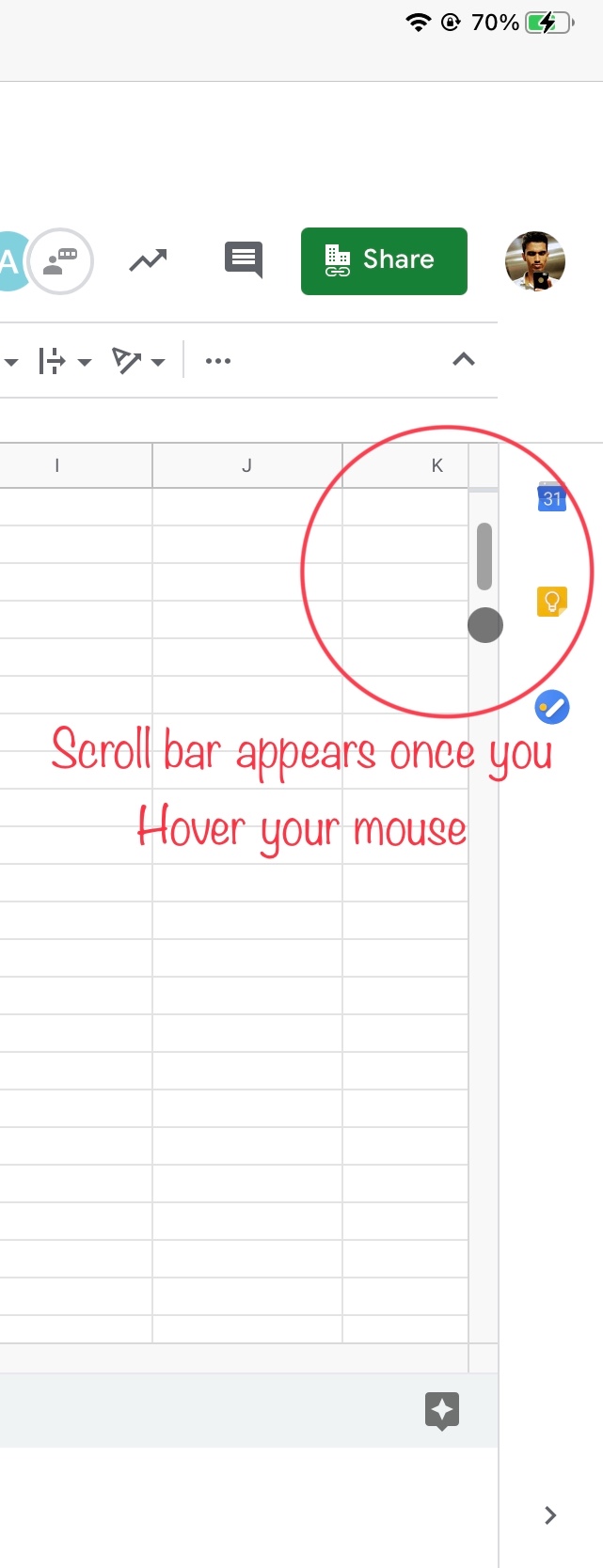 Google Sheets with Mouse No Scrolling Apple Community