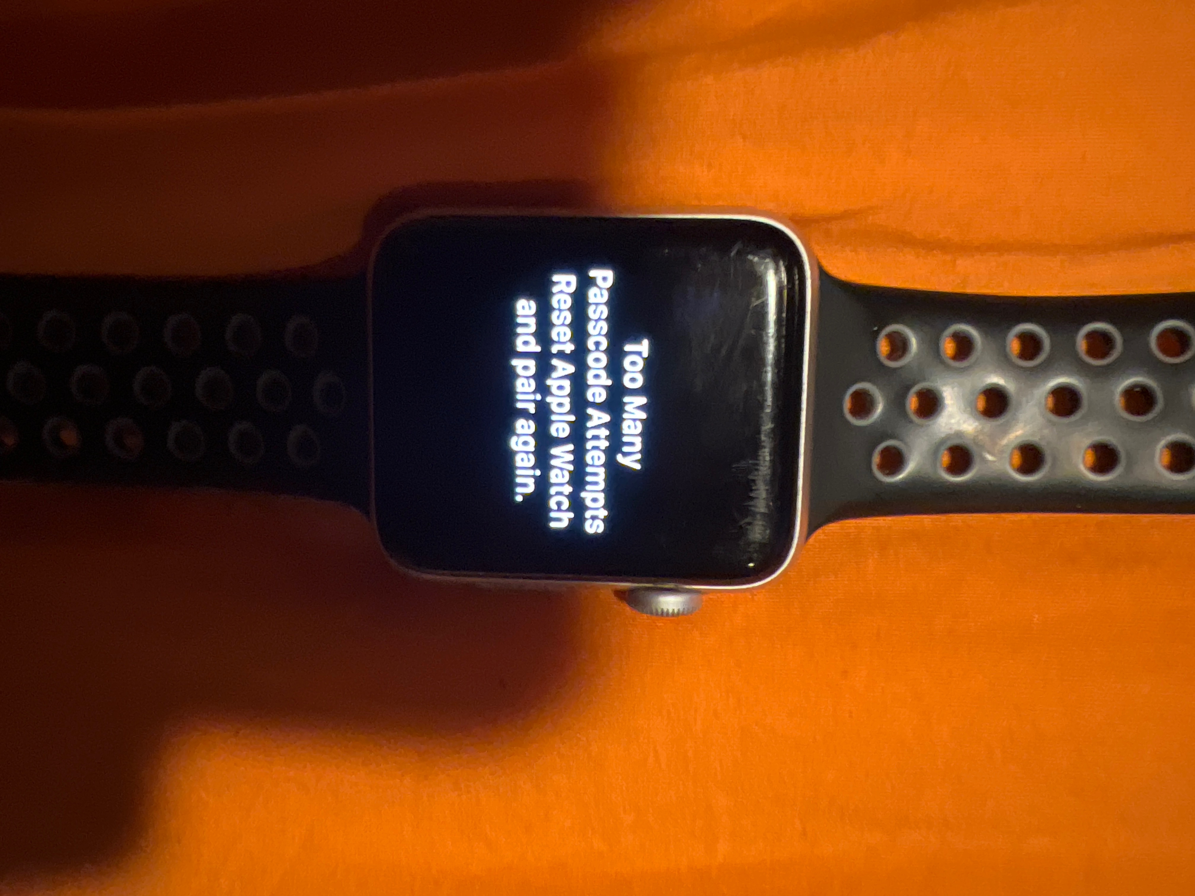 My watch is saying too many passcode atte… Apple Community