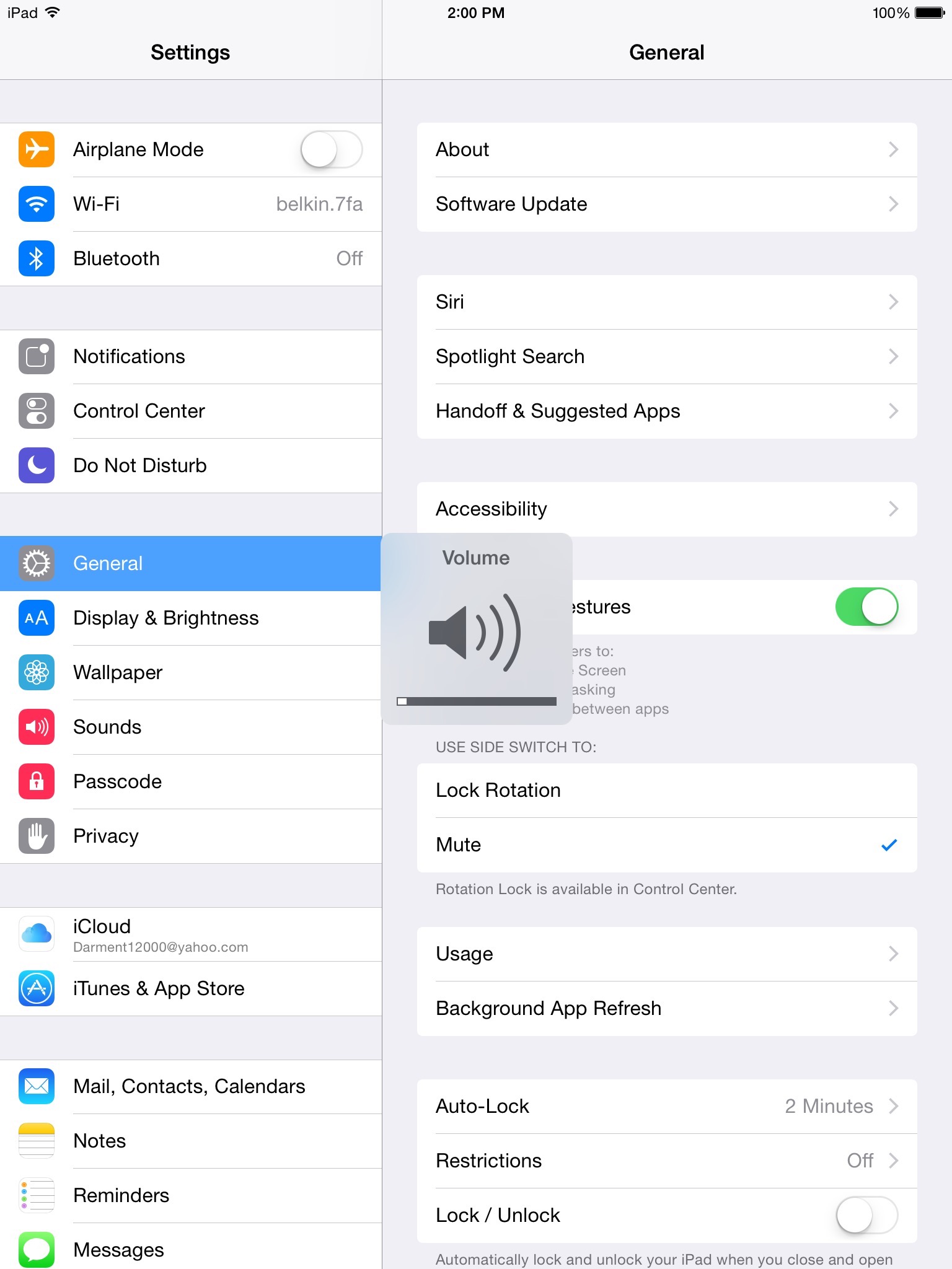 iPad Air Stuck on Mute Apple Community