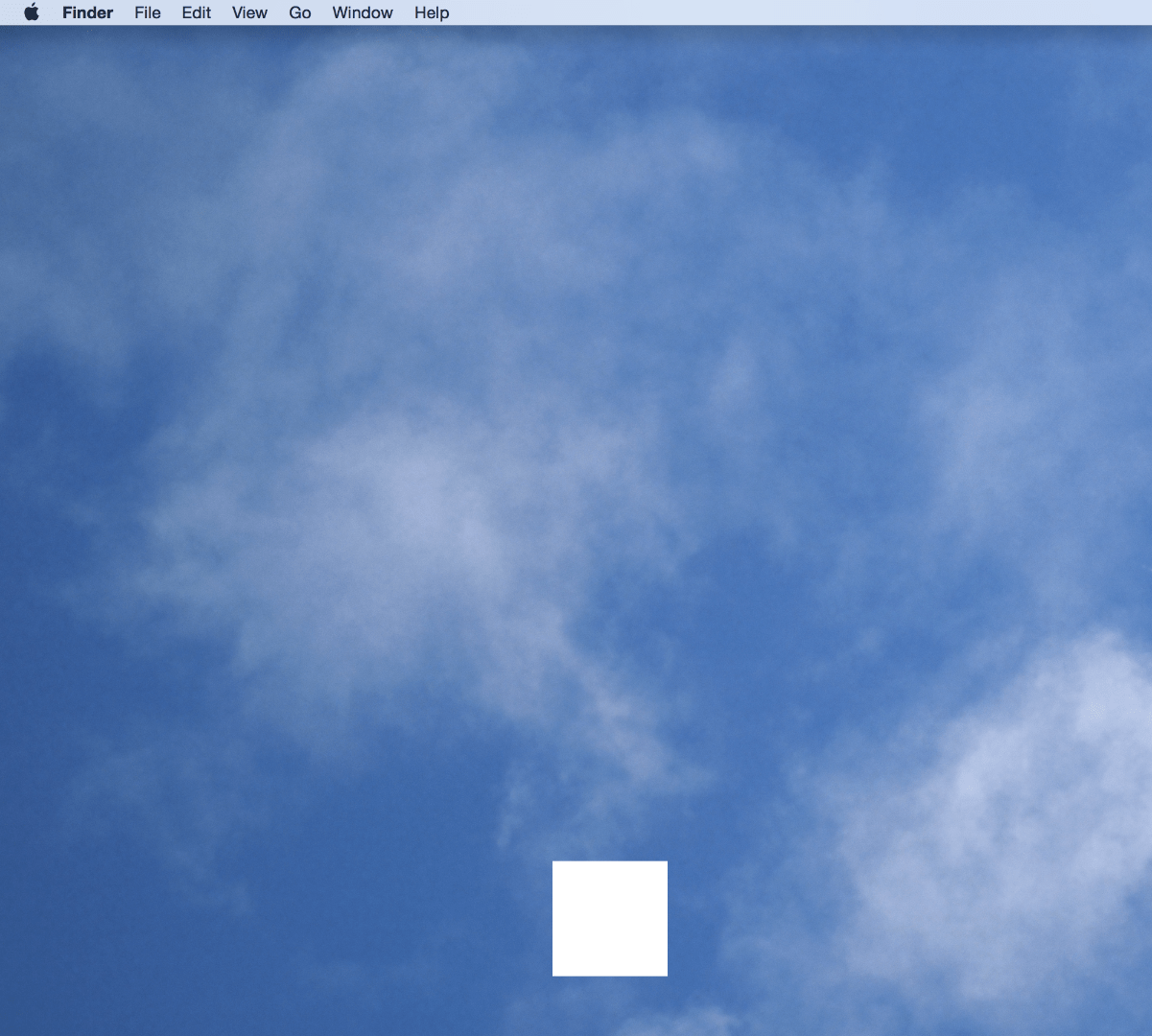 white square in desktop 1 Apple Community