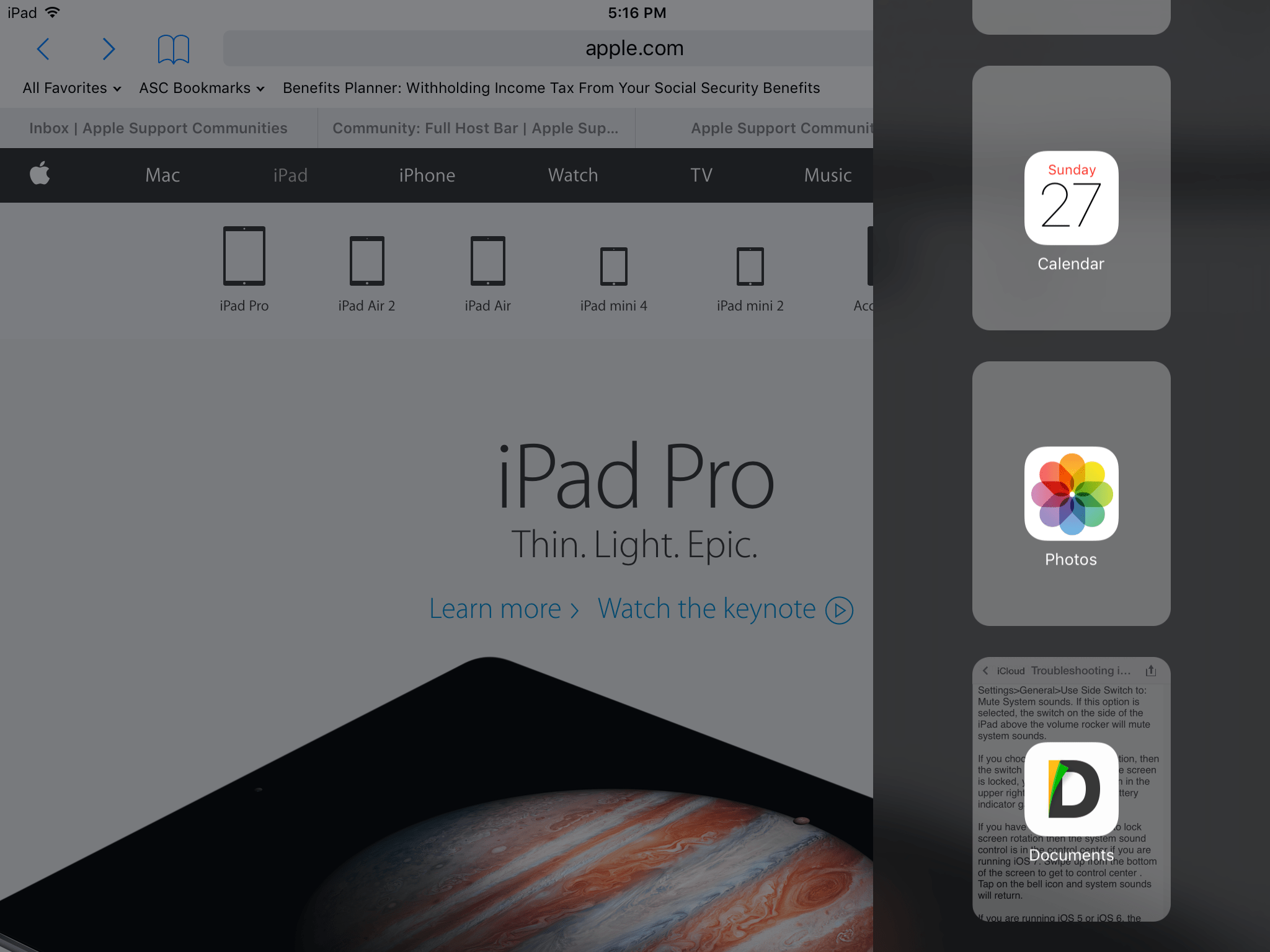 Shortcut sidebar Apple Community
