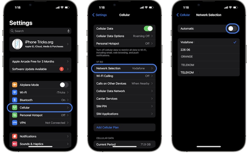 Why does my iPhone show null as the carri… Apple Community