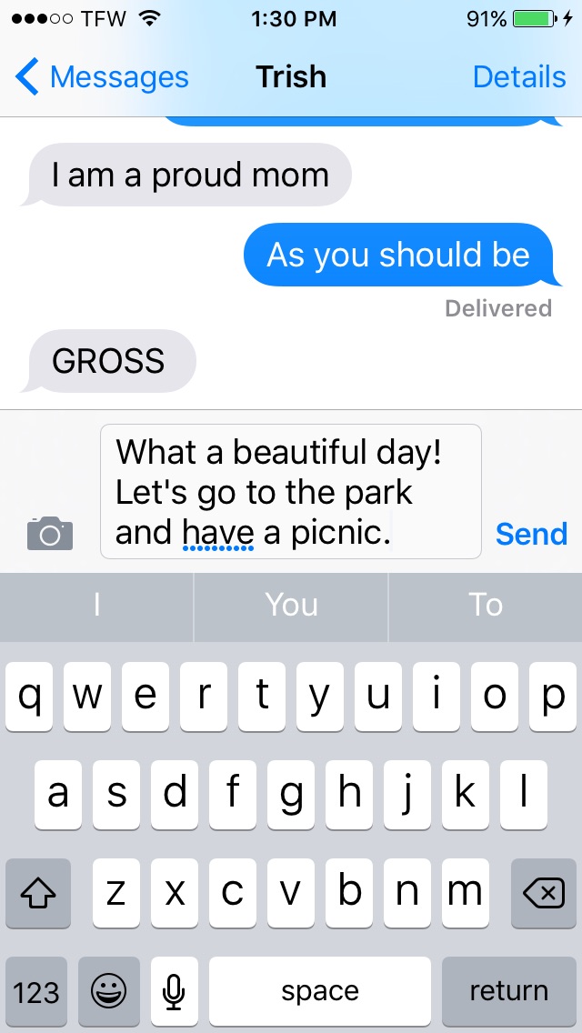 Why does my iPhone 6 underline my dictate… Apple Community