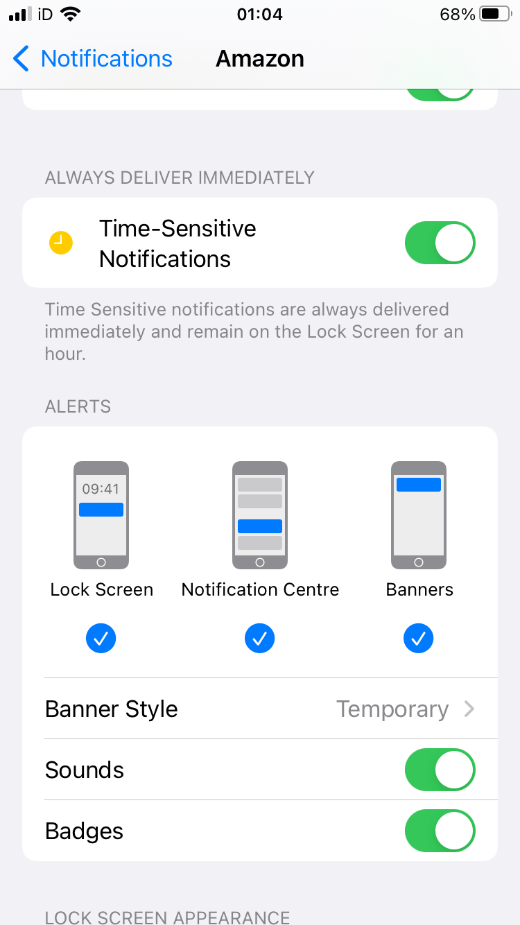No sound from amazon app push notificatio… Apple Community
