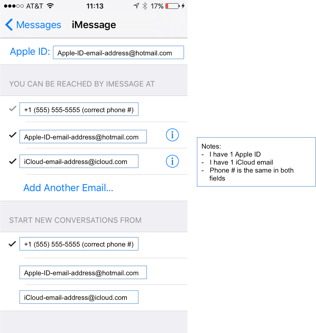 iMessage will not sync with iPhone Apple Community