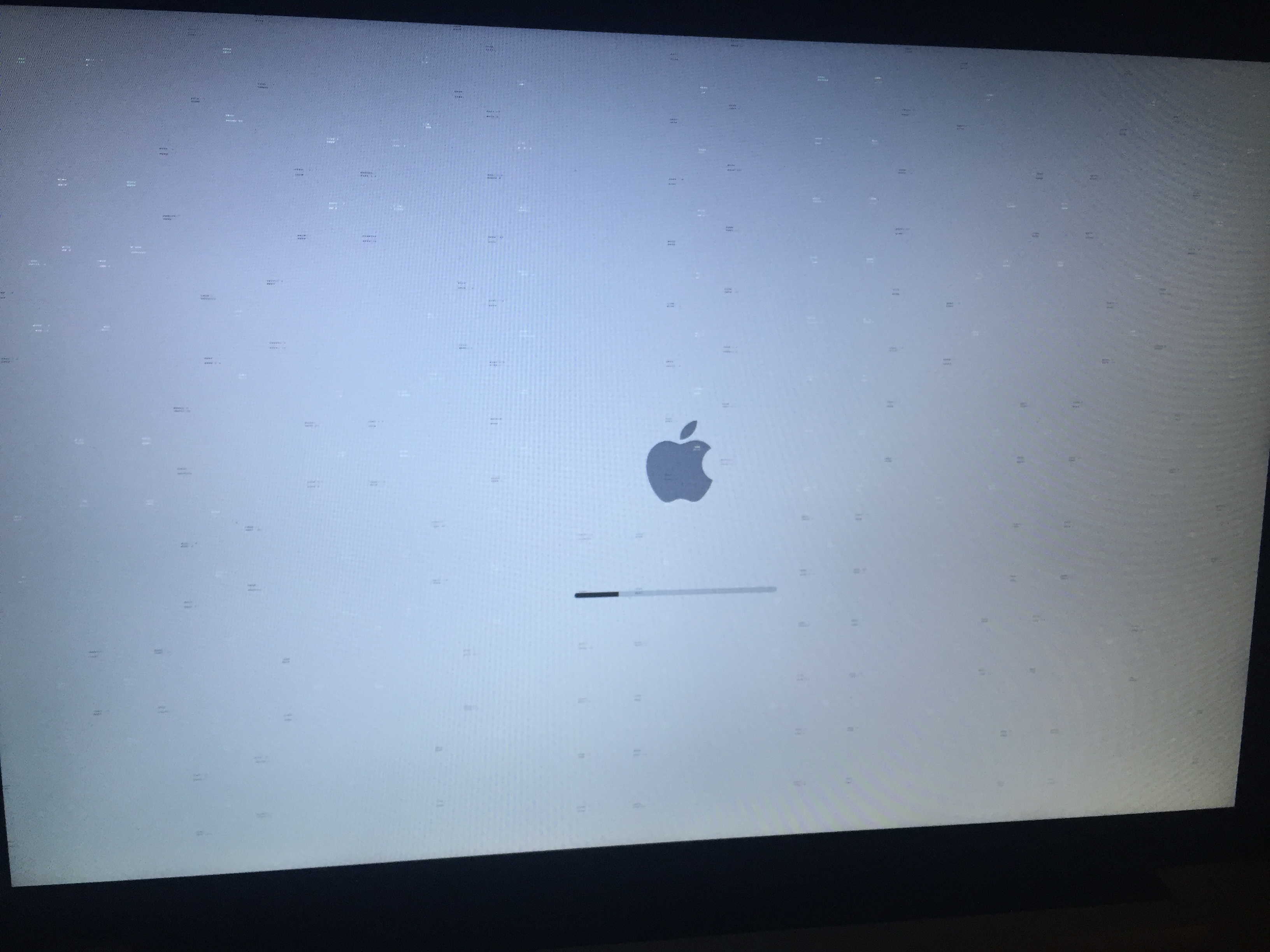 black and white dots, freezes at boot. (m… - Apple Community