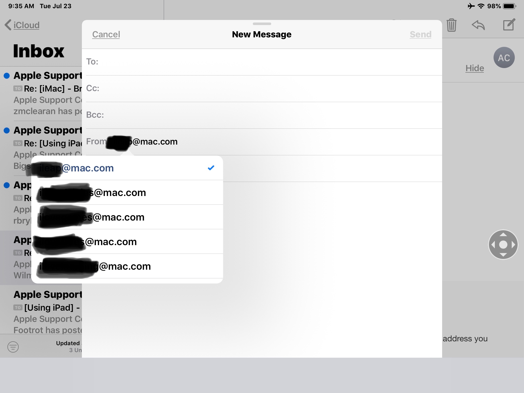 email address Apple Community