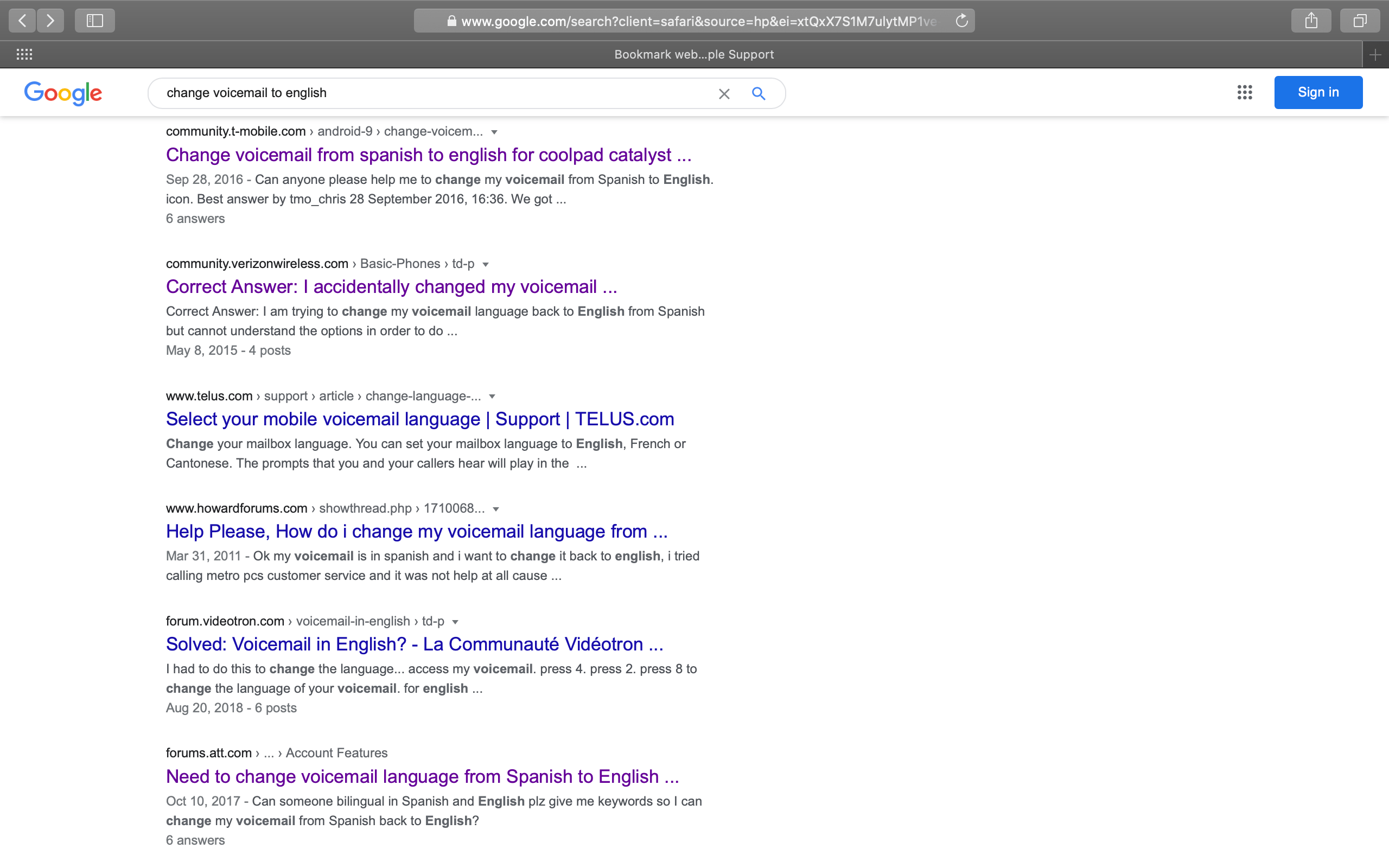 Voicemail language changed Apple Community