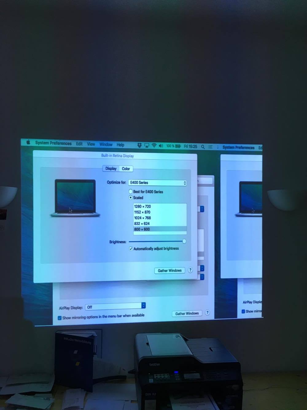 Strange Projector Resolution Apple Community