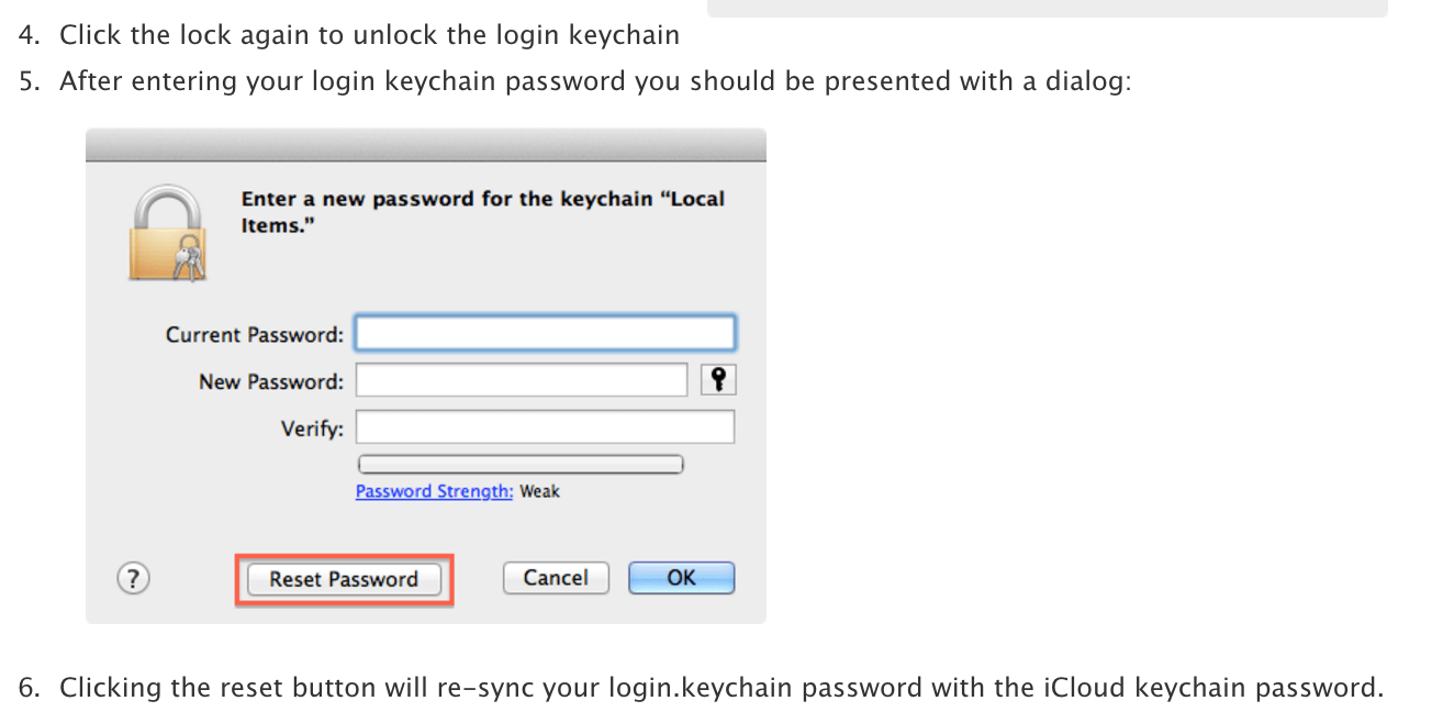 HELP Keychain Local Items Keeps popping u… Apple Community