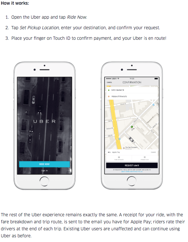 How does Apple Pay work with Uber? Apple Community