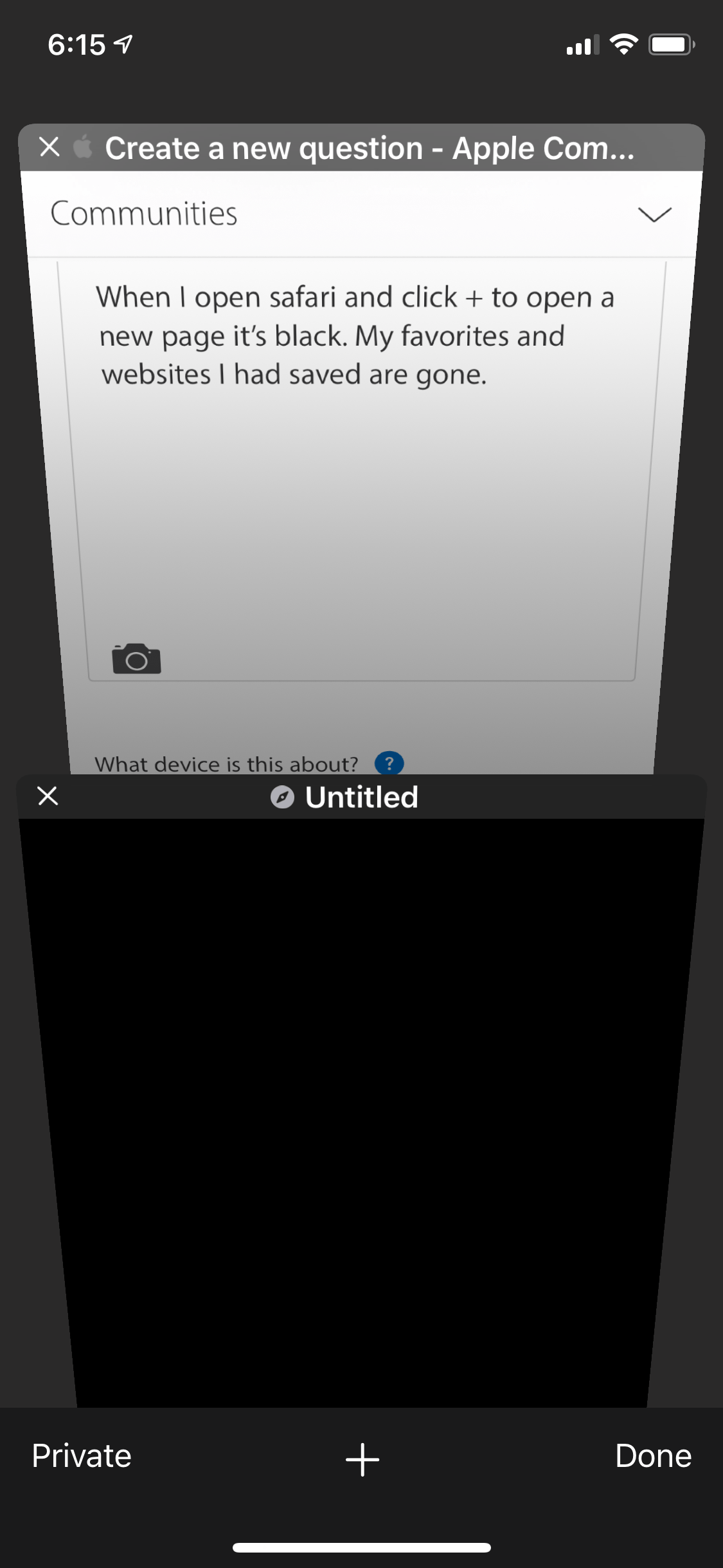 Favorites disappeared on safari on iPhone… Apple Community