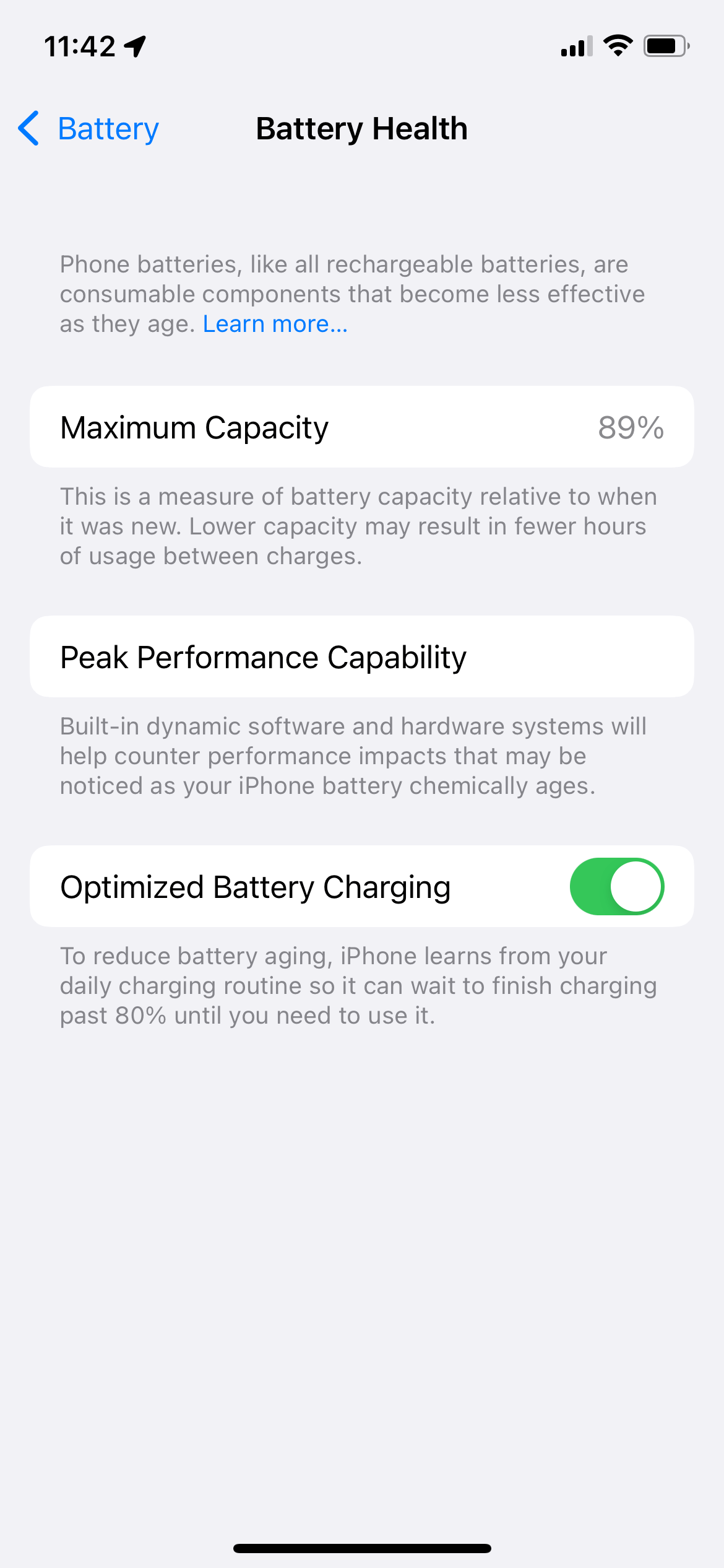 iPhone 12 Pro battery health 89 after 7 … Apple Community
