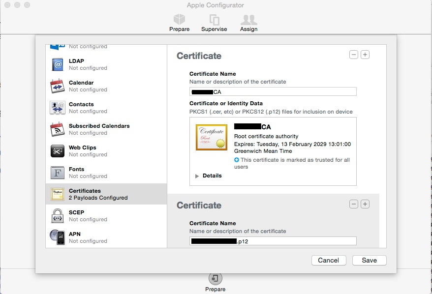 Configuration profile containing VPN payl… Apple Community