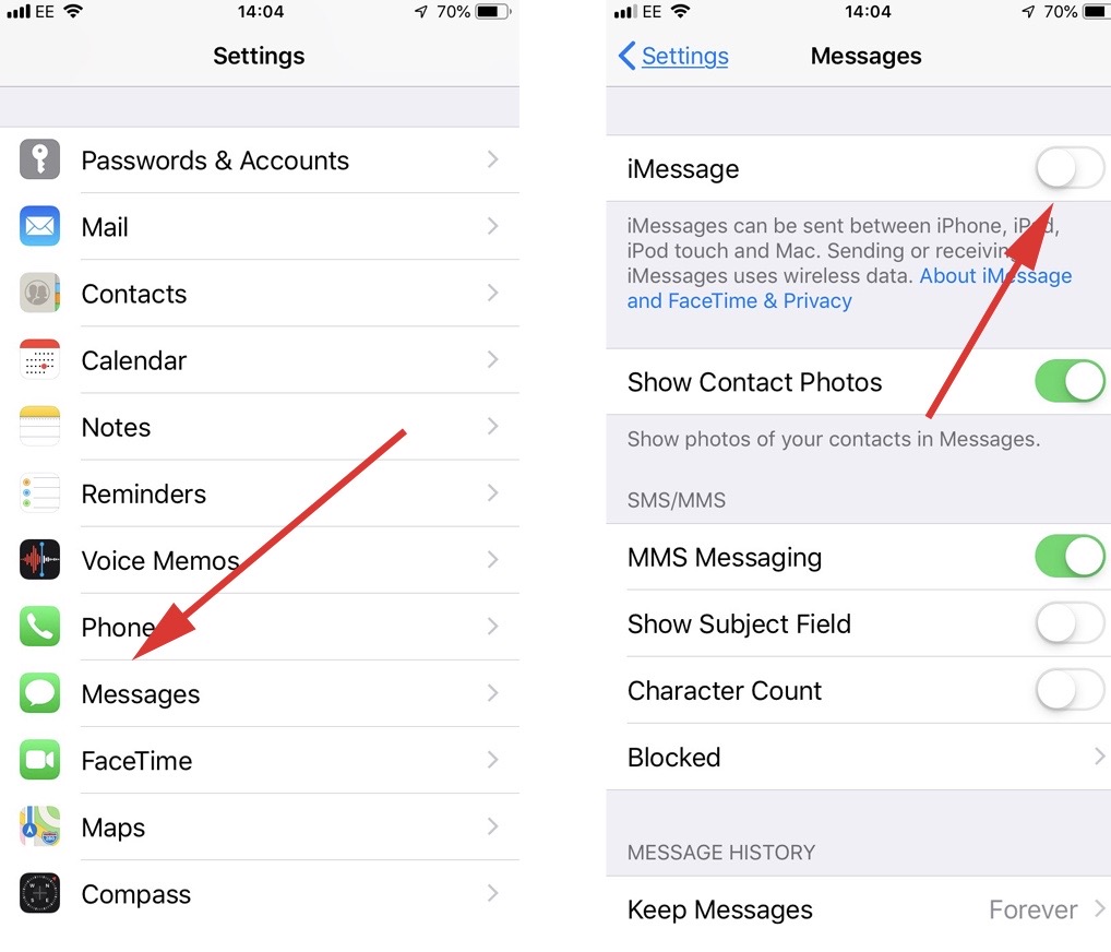 why are my messages in green instead of b… Apple Community
