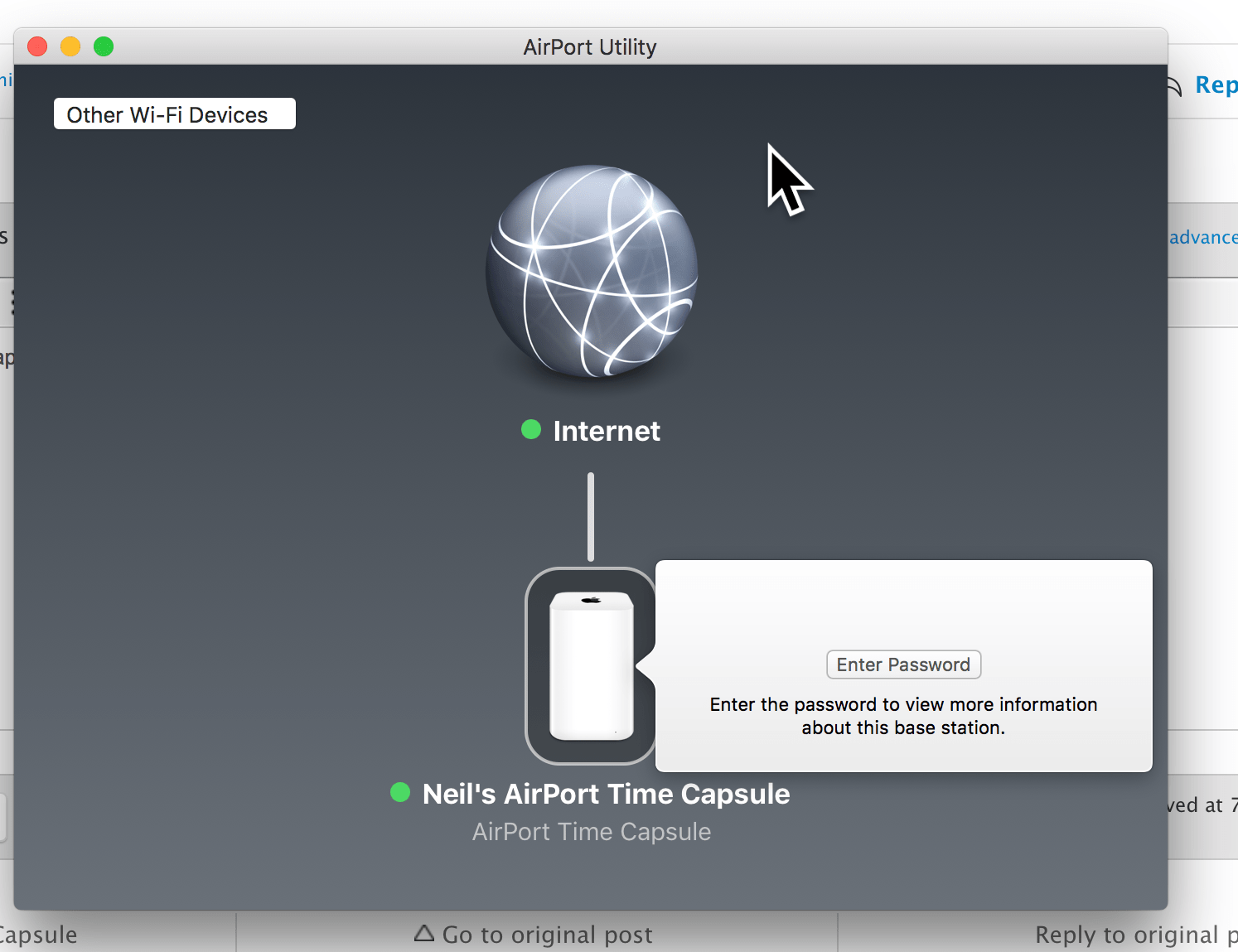Time Capsule Password Apple Community