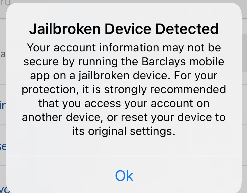 iOS 14 Jailbroken warning message Apple Community