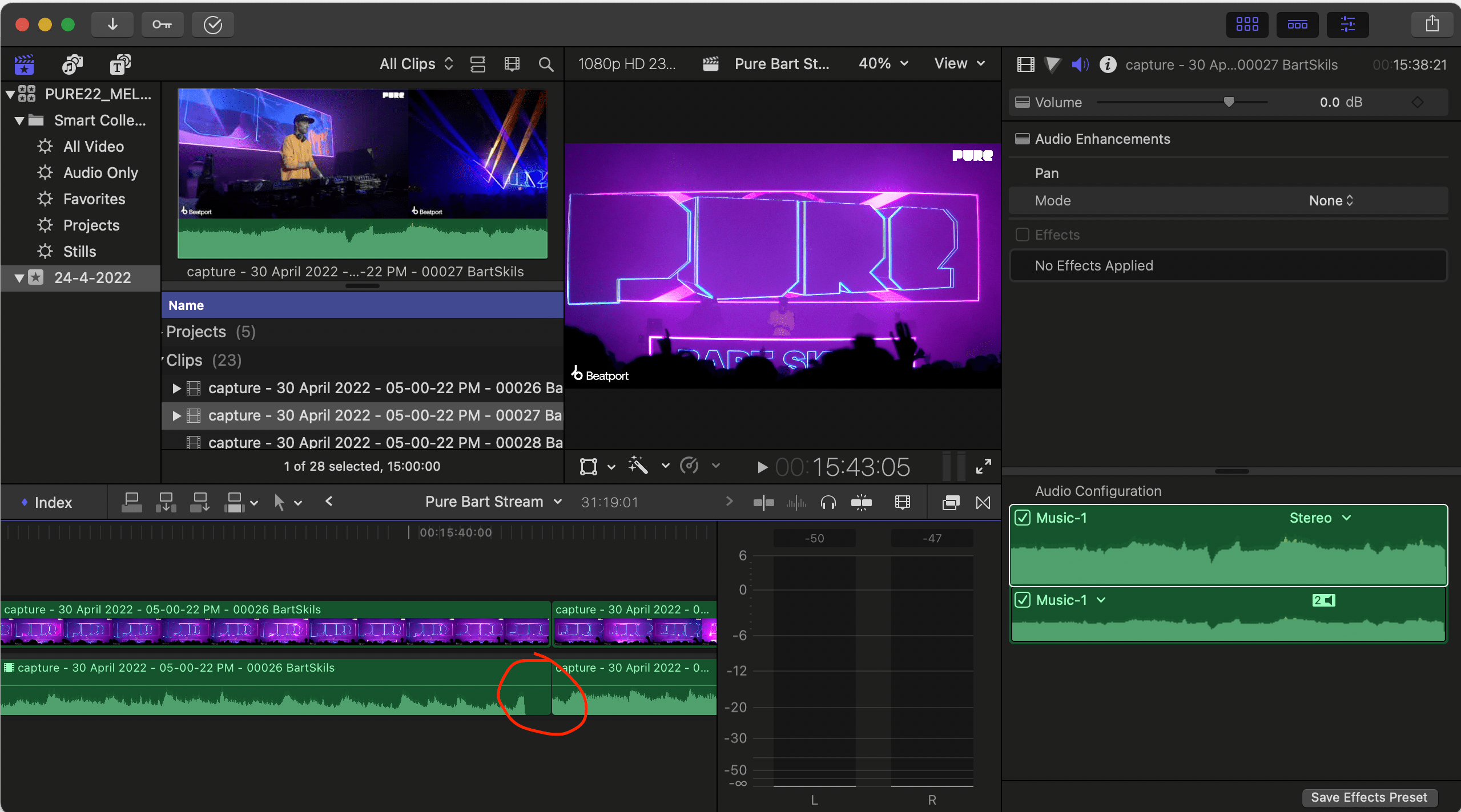 Final Cut Pro cuts audio last split secon… Apple Community