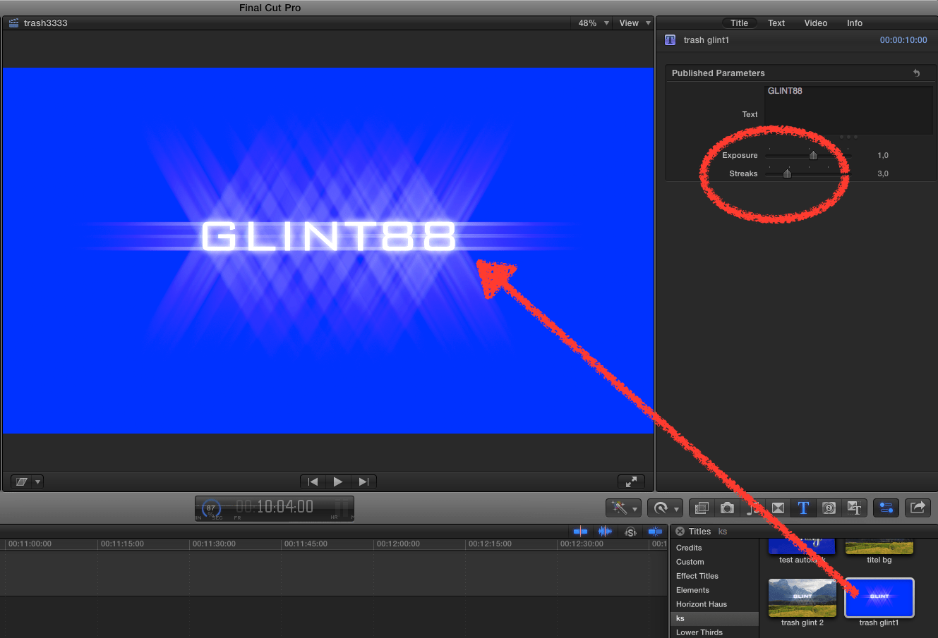 Glint not rendered to frames Apple Community